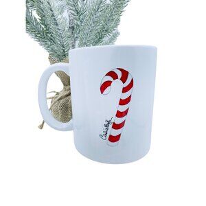 Rae Dunn x Candice Bazar Candy Cane Mug Tired-ass HoHoHo Christmas Coffee Cup HT